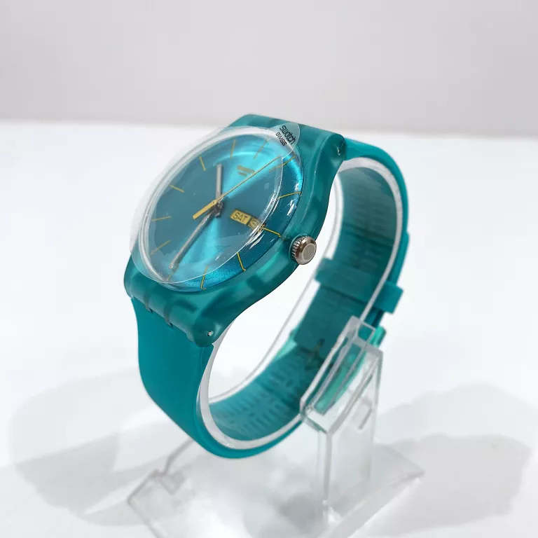 ZEGAREK SWATCH SUOL700 TURQUOISE REBEL #OPIS