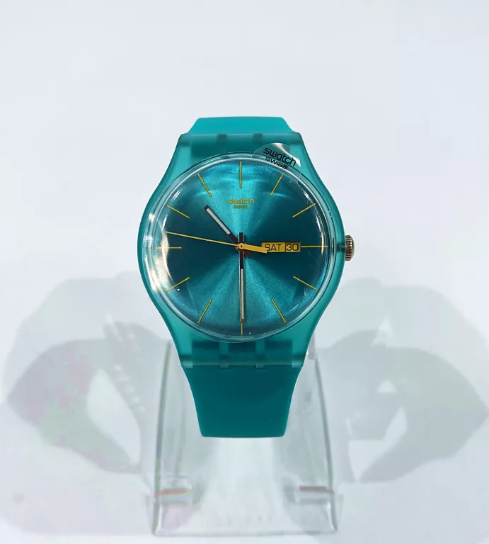 ZEGAREK SWATCH SUOL700 TURQUOISE REBEL #OPIS