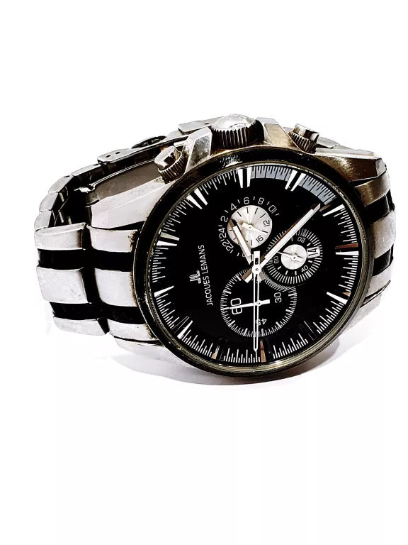ZEGAREK JACQUES LEMANS1-1655 SREBRNY BRANSOLETA