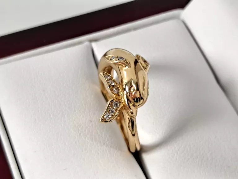 zloty-pierscionek-delfin-brylanty-007ct-585-460g-r9-material-zloto