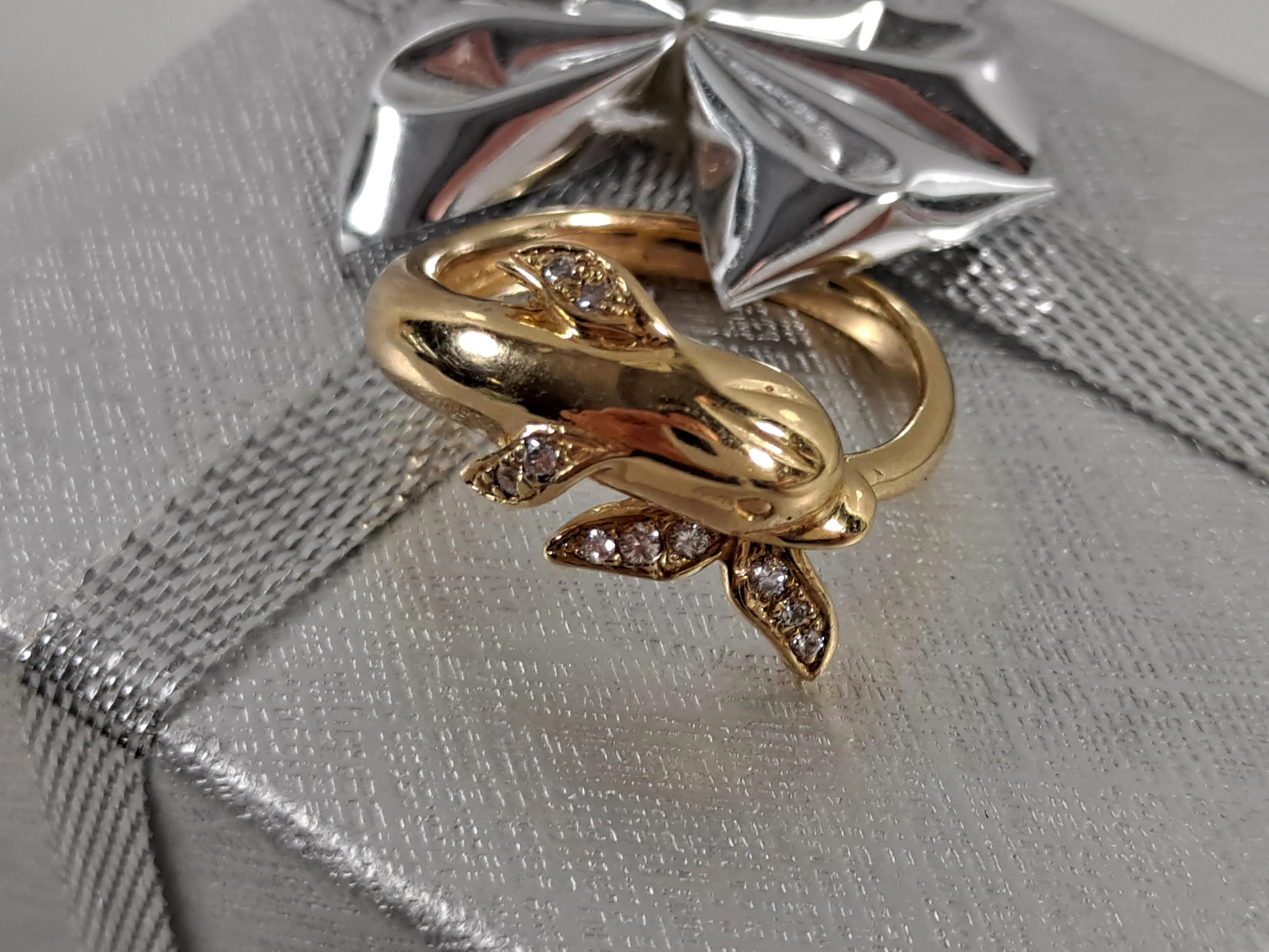 zloty-pierscionek-delfin-brylanty-007ct-585-460g-r9-proba-zlota-585