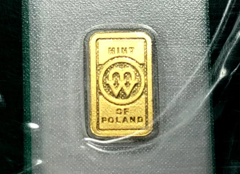 SZTABKA ZŁOTA 1 GRAM MENNICA POLSKA - AU999,9