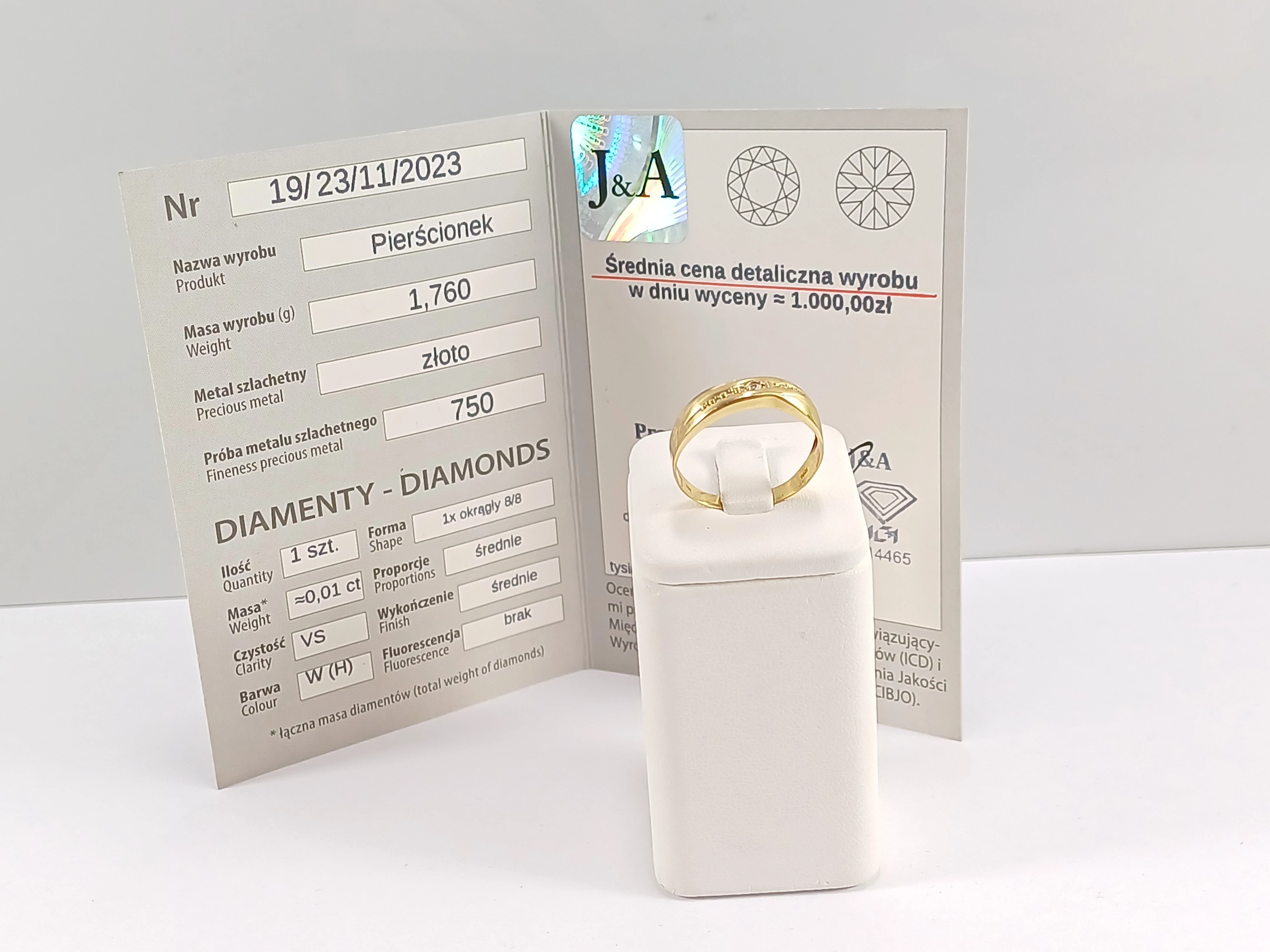zloty-obraczkowy-pierscionek-176g-750-rozmiar-18-z-diamentem-rodzaj-wyrob-jubilerski