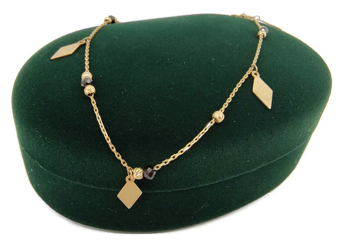 swietna-zlota-bransoletka-na-noge-14k-221g-kamien-bez-kamienia