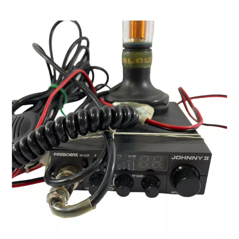 PRESIDENT HI CUT JOHNNY II 2 CB RADIO ZESTAW ANTENA