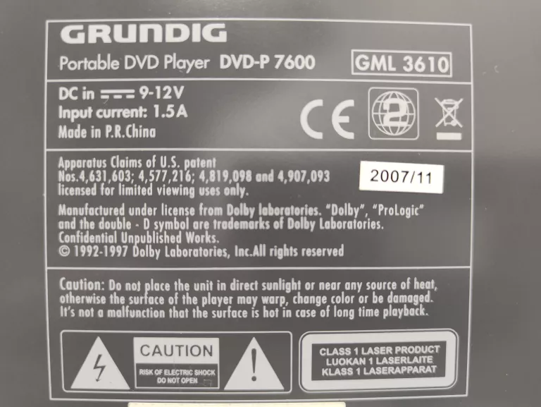 przenosnie-dvd-grundig-dvd-p-7600-akcesoria-ean-gtin-4013833609292