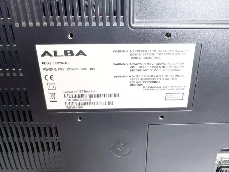 TELEWIZOR ALBA LCD 19 DVD ZESTAW