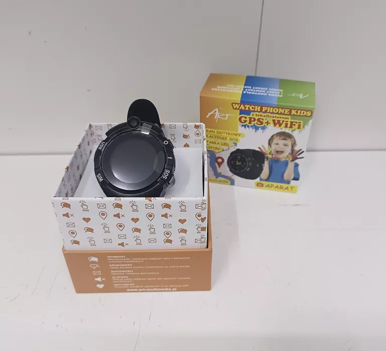 SMARTWATCH DLA DZIECI GPS/WIFI ART AW-K03BK