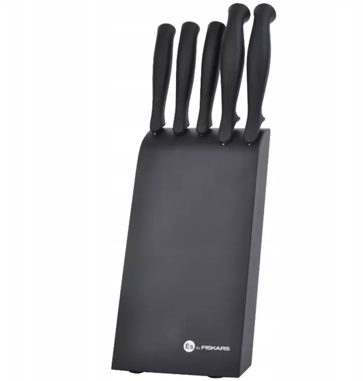 KOMPLET NOŻY W BLOKU FISKARS ESSENTIAL 5 SZT.
