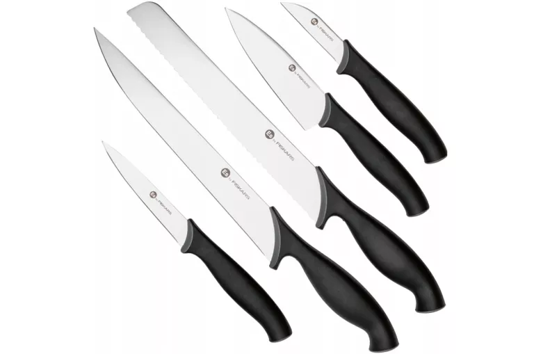 KOMPLET NOŻY W BLOKU FISKARS ESSENTIAL 5 SZT.