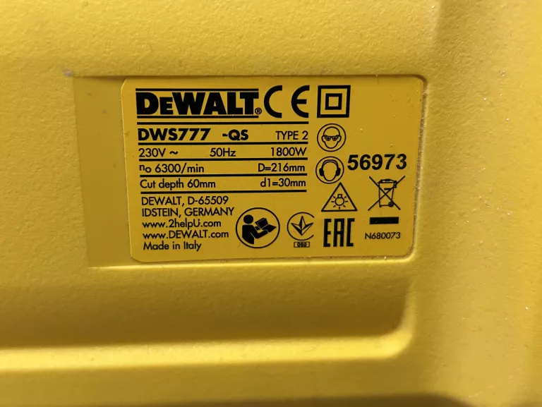 UKOŚNICA DEWALT DWS 777