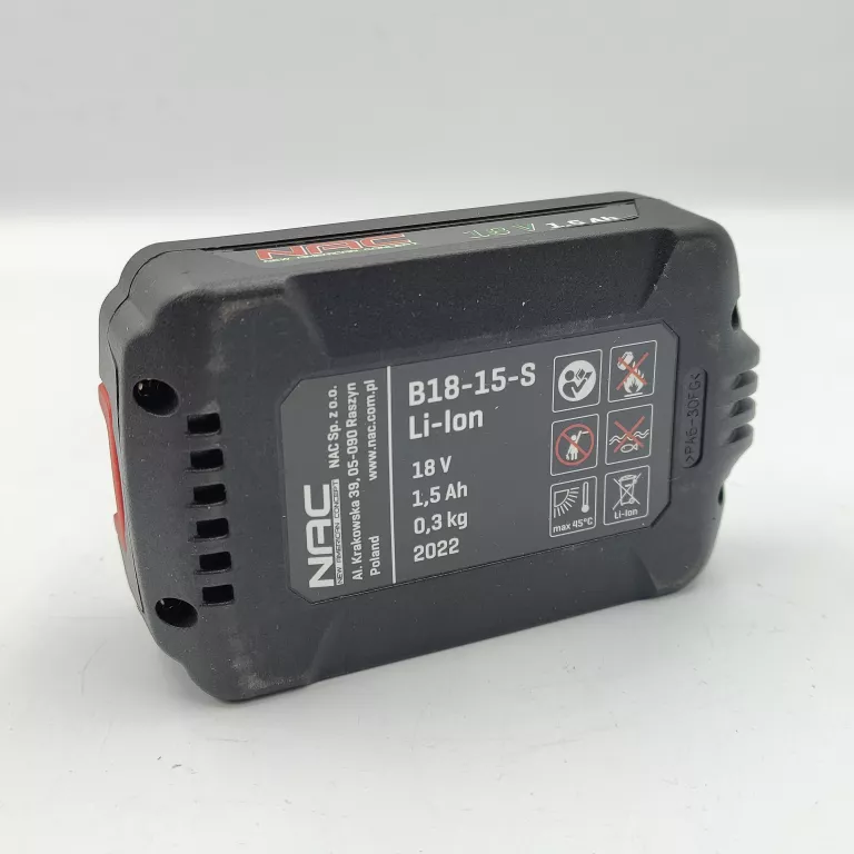 AKUMULATOR NAC B18-15-S / 1,5AH / 18V