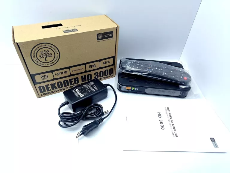 TUNER DEKODER CYFROWY POLSAT HD3000 #JAK NOWY KPL