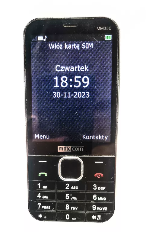 TELEFON MAXCOM MM330 NIE DZIAŁA MIKROFON