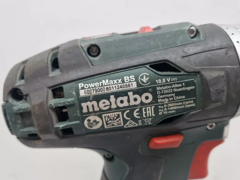WKRĘTARKA METABO POWERMAXX BS 10,8V 2X AKU