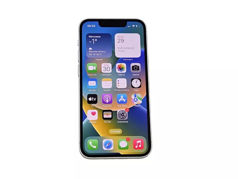 SMARTFON APPLE IPHONE 13 MINI 128GB 5G 5.4" BIAŁY MLK13PM/A KONDYCJA 99%