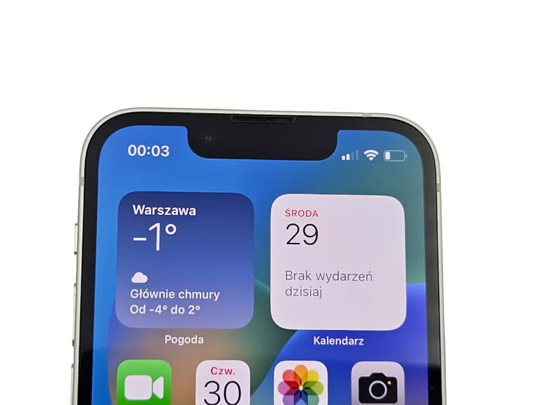 SMARTFON APPLE IPHONE 13 MINI 128GB 5G 5.4" BIAŁY MLK13PM/A KONDYCJA 99%