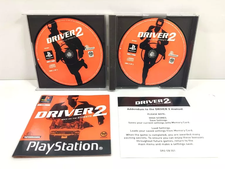 GRA DRIVER 2: BACK ON THE STREETS PS1 PSX PLAYSTATION