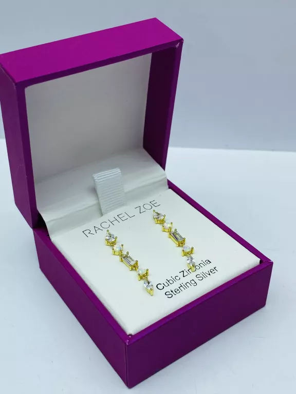 SREBRNE KOLCZYKI RACHEL ZOE WISZĄCE PIĘKNE NA PREZENT
