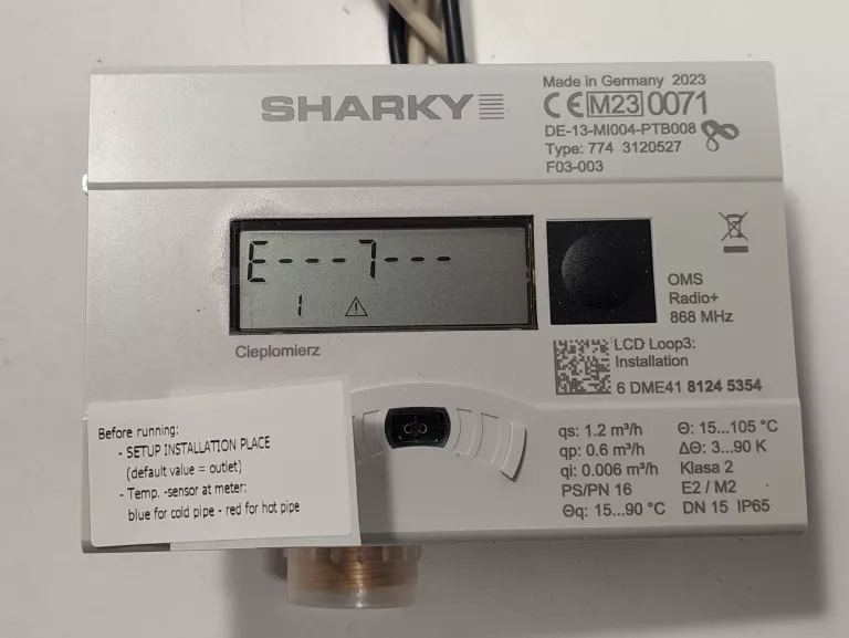 CIEPŁOMIERZ ULTRADŹWIĘKOWY SHARKY 774
