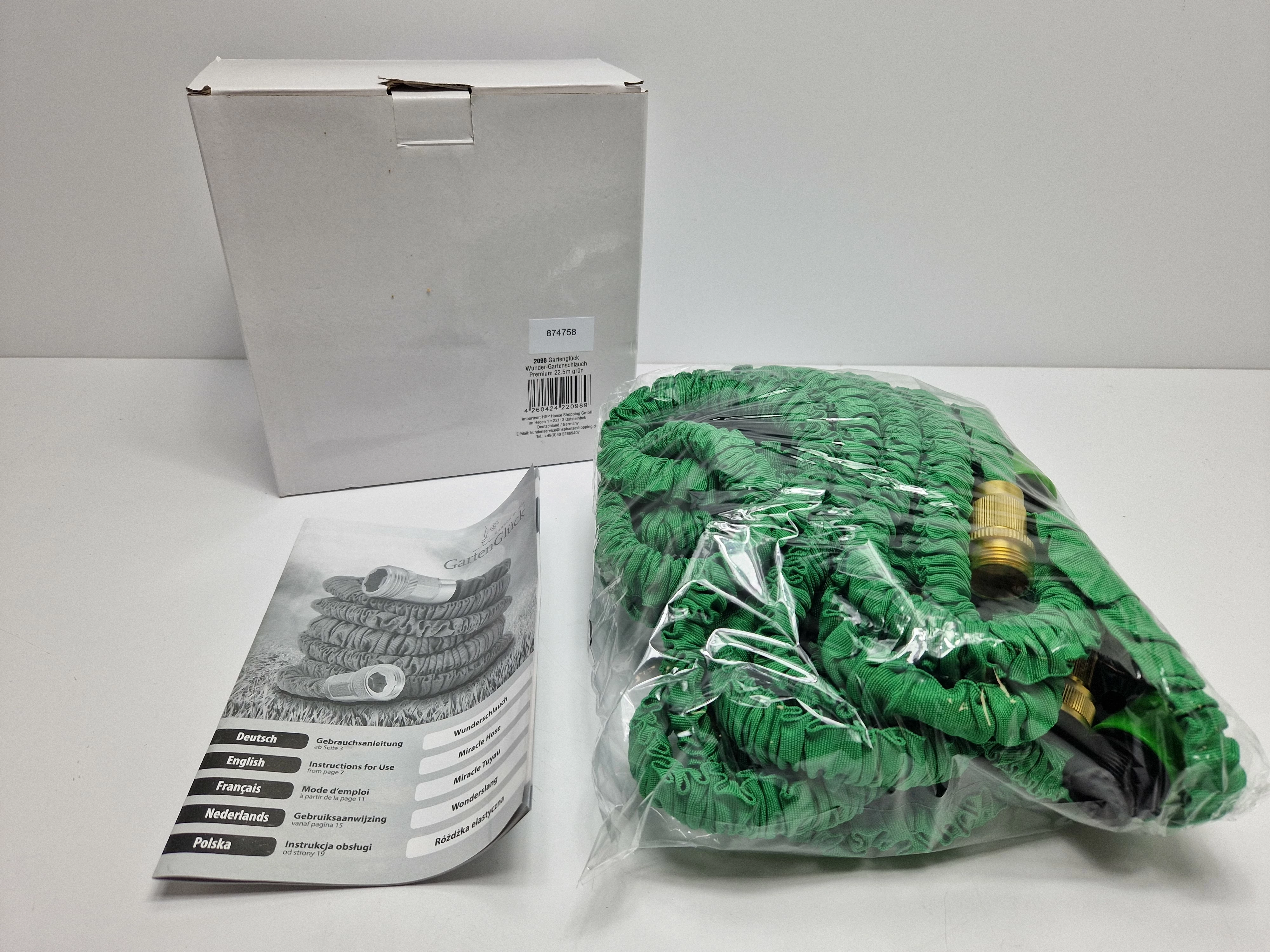 waz-ogrodowy-zielony-skladany-rozciagliwy-225m-stan-uzywany