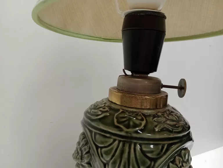 LAMPA BIURKOWA CERAMICZNA ZIELONA