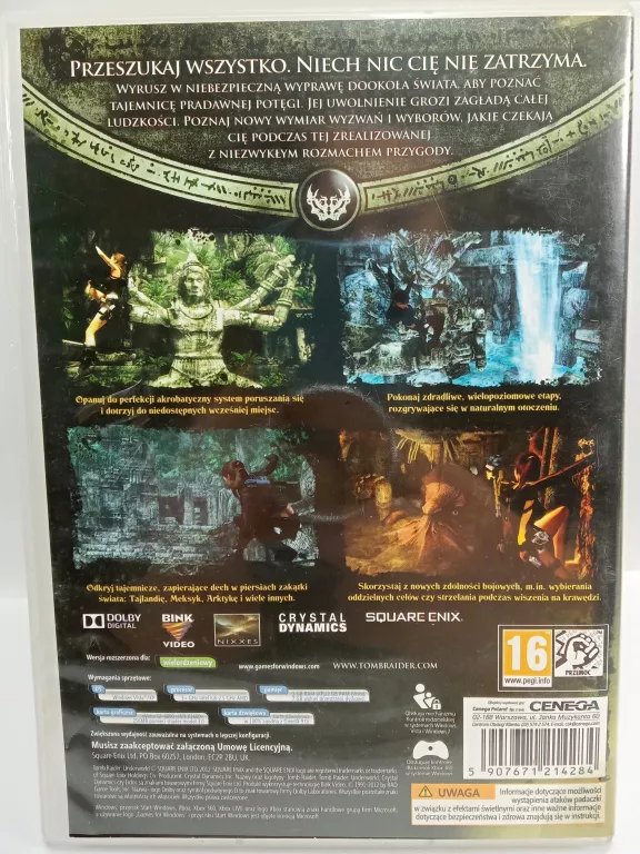TOMB RAIDER UNDERWORLD PL PC DVD