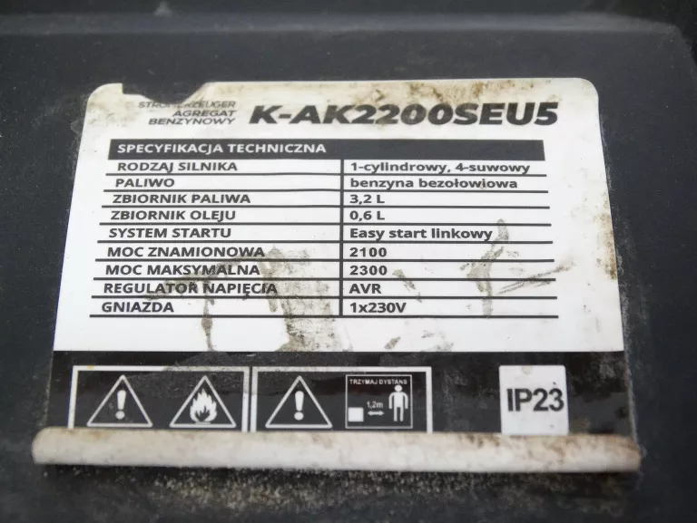 AGREGAT PRĄDOTWÓRCZY KALTMANN K-AK2200SEU5