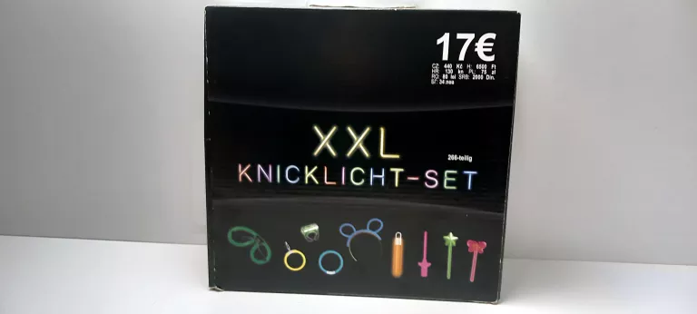 ZESTAW ŚWIECĄCYCH PATYCZKÓW/ ŚWIETLIKÓW KNICKLIGHT-SET XXL KOMPLET