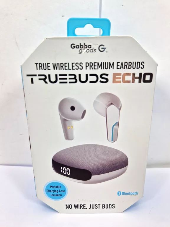 Gabba Goods True Wireless Echo Earbuds with Fabric Texture Case