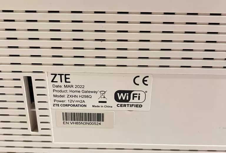 ROUTER ZTE ZXHN H298Q