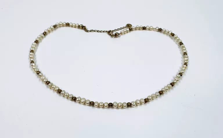 CHOKER NASZYJNIK Z PEREŁ ANIA KRUK 8,91 SREBRO