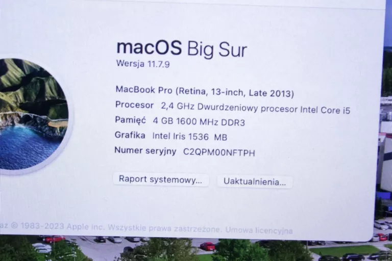 LAPTOP APPLE MACBOOK PRO A1502