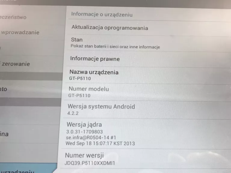 TABLET SAMSUNG GALAXY TAB 2 10.1 1GB/16GB (GT-P5110) - ANDROID 7.1.2