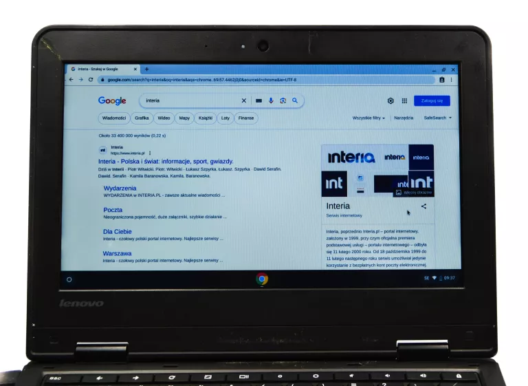 LAPTOP LENOVO THINKPAD 13 CHROMEBOOK 13,3" 4/16 GB + ZASILACZ