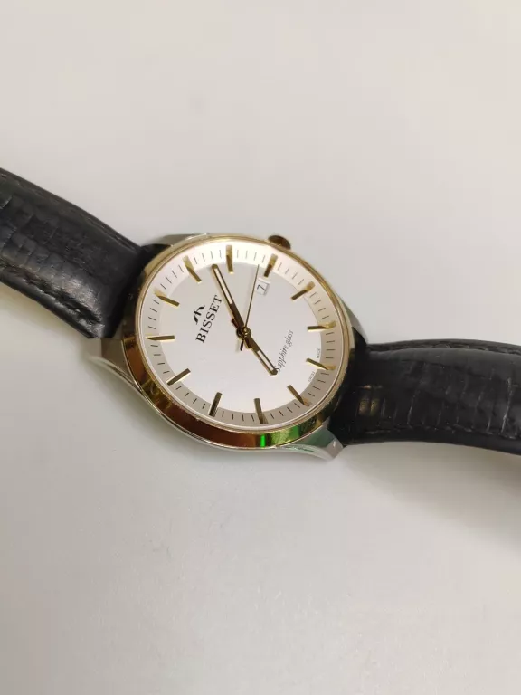 ZEGAREK BISSET MĘSKI SWISS MADE 70095M NA PASKU Z GRAWEREM