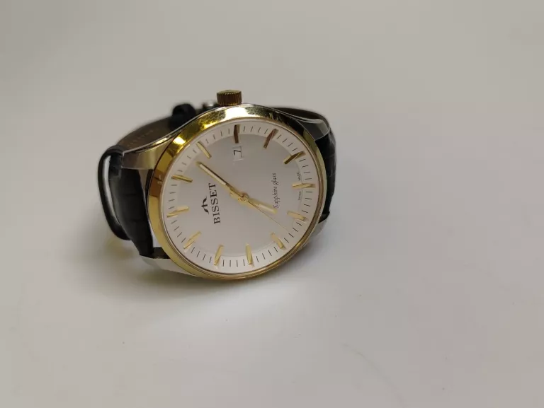 ZEGAREK BISSET MĘSKI SWISS MADE 70095M NA PASKU Z GRAWEREM