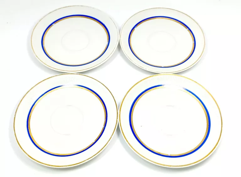 ZESTAW 4 PORCELANOWYCH TALERZYKÓW WŁOCŁAWEK