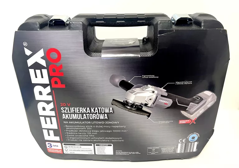 szlifierka-katowa-ferrex-pro-20v-stan-powystawowy