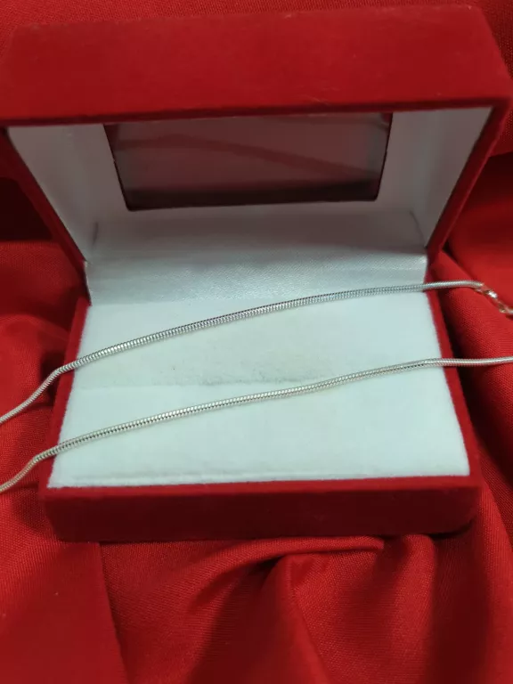 SREBRNY ŁAŃCUSZEK ŻMIJKA 3,23G P925 49 CM