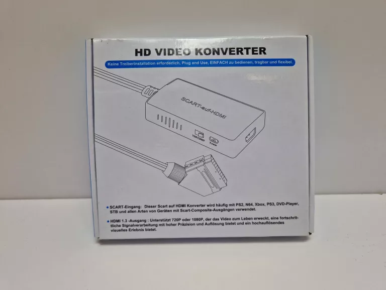 KONWERTER RCA NA HDMI Z KABLEM HDMI, KONWERTER AV NA HDMI