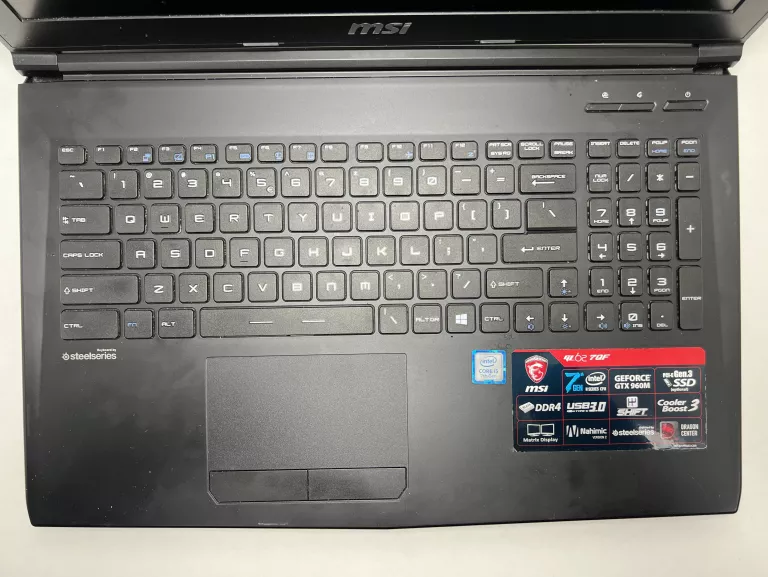 LAPTOP MSI MS-16J5 | I5-7300HQ | GTX 960M | 8GB | 1TB HDD | WIN10