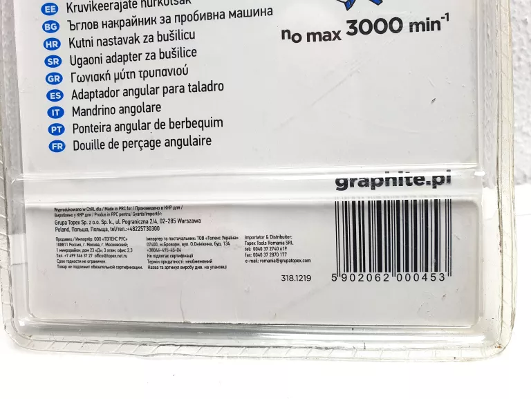 KĄTOWA NASADKA ADAPTER DO WIERTARKI GRAPHITE 55H932