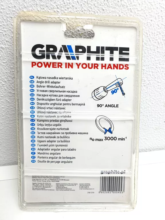 KĄTOWA NASADKA ADAPTER DO WIERTARKI GRAPHITE 55H932