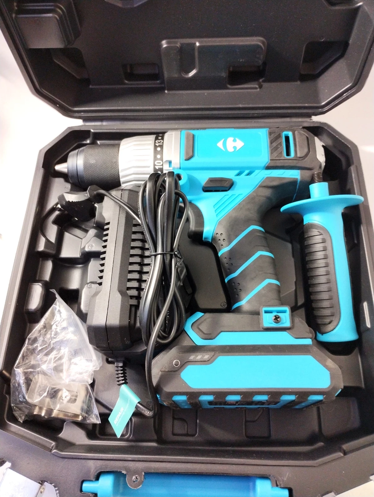 carrefour-wiertarko-wkretarka-akumulatorowa-20-v-stan-uzywany