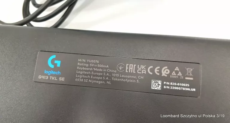 LOGITECH G413 TKL SE KLAWIATURA