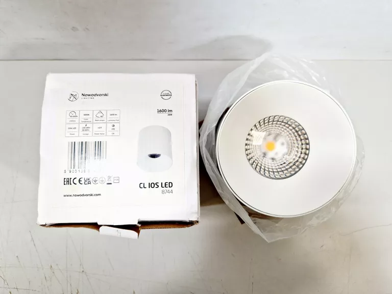 REFLEKTOR SUFITOWY CL IOS LED 8744 20W 3000K BIAŁY NOWODVORSKI LIGHTING