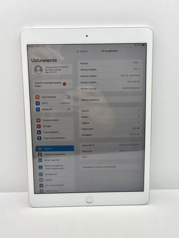 TABLET APPLE IPAD 8 GEN 128GB