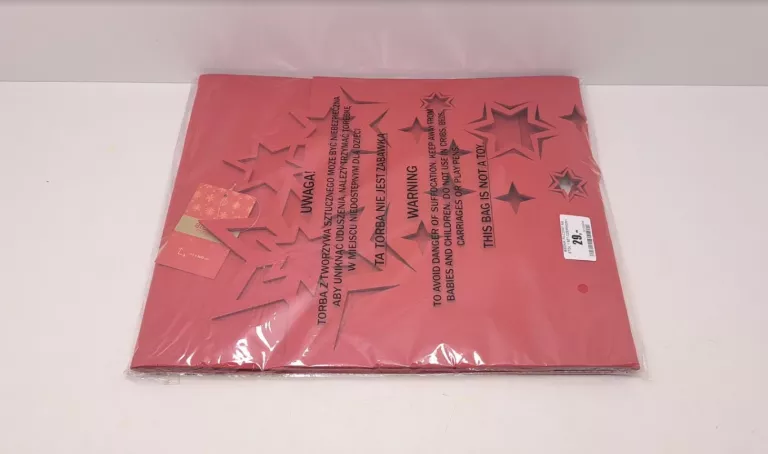 BIEŻNIK FILCOWY NA STÓŁ 1 SZT CZERWONY 30X100 CM GWIAZDKI