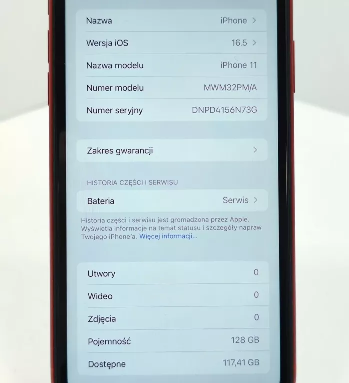 APPLE IPHONE 11 128GB CZERWONY